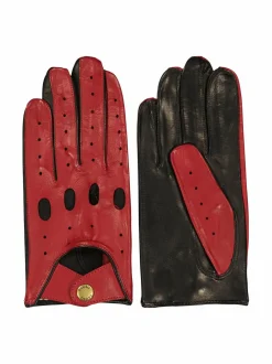 Käsineet<Sauso Jeri Driver -nahkakäsineet DEEP RED/BLACK