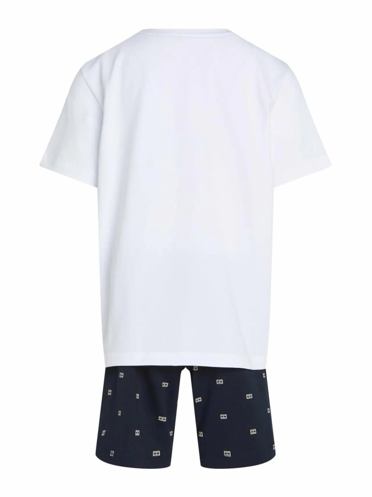 Yöasut & Kylpytakit<Tommy Hilfiger Jersey-pyjama 0U8 WHITE / OUTLINE FLAG DESERT SKY