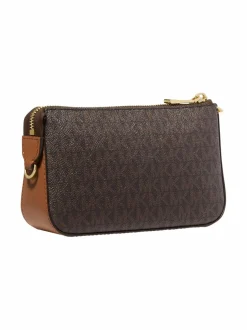 Olkalaukut<Michael Michael Kors Jet Set Medium Chain Pouchette -laukku 200 BROWN