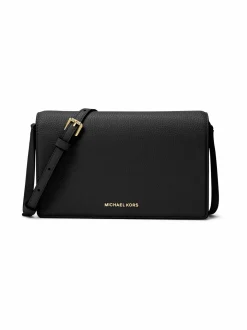 Olkalaukut<Michael Michael Kors Jet Set Medium Crossbody -nahkalaukku 001 BLACK