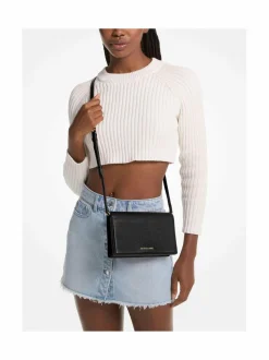 Olkalaukut<Michael Michael Kors Jet Set Medium Crossbody -nahkalaukku 001 BLACK