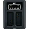 Kamerat<JJC DCH-BLH1 USB Dual Battery Charger -tuplalaturi (Olympus BLH-1)