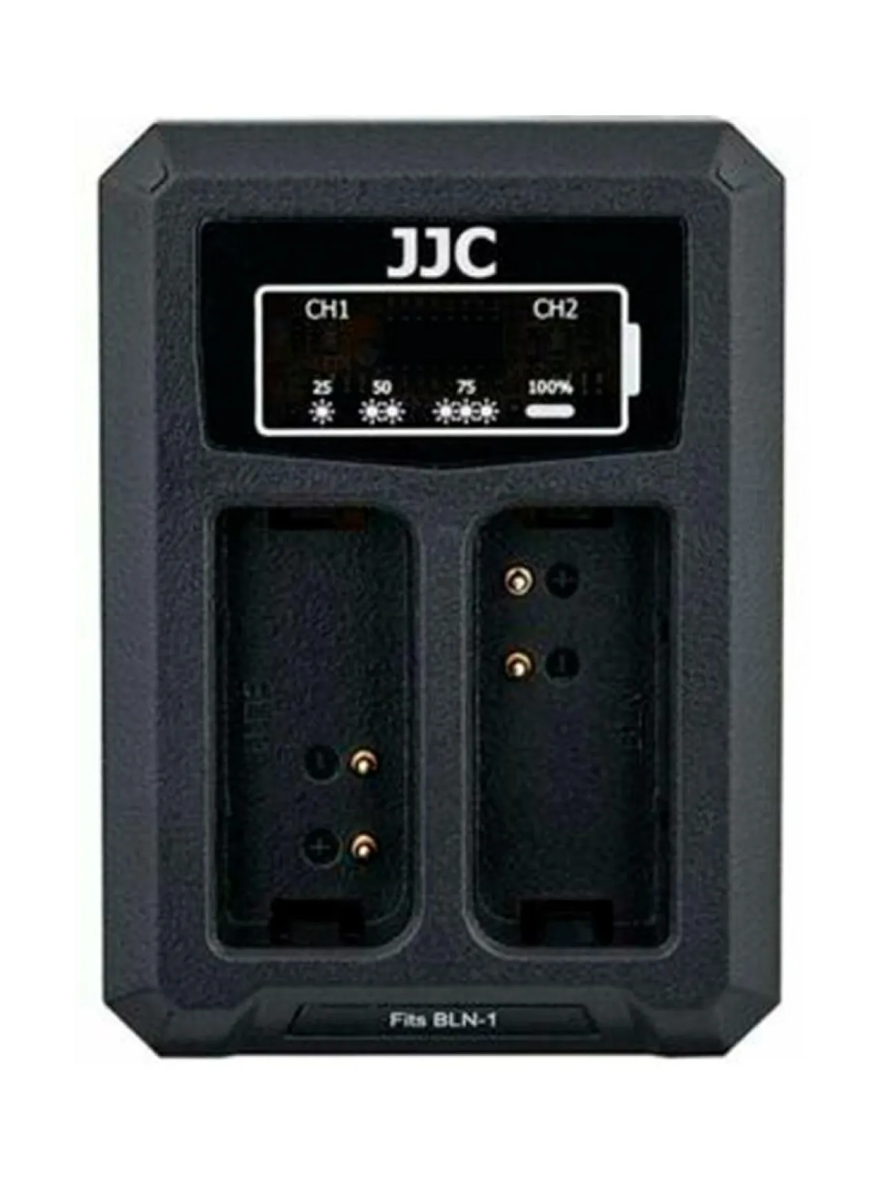 Kamerat<JJC DCH-BLH1 USB Dual Battery Charger -tuplalaturi (Olympus BLH-1)