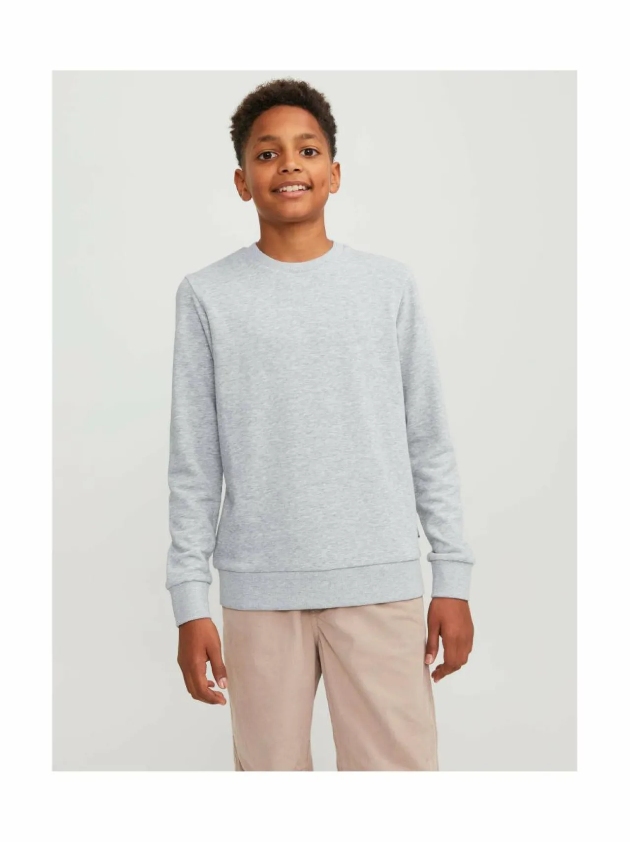 Colleget & Hupparit<JACK & JONES junior JjeBradley-collegepaita LIGHT GREY MELANGE