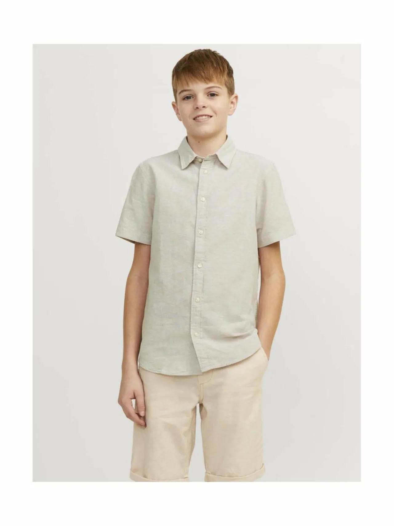 JACK & JONES junior JjeLinen-kauluspaita^ Paidat|Paidat
