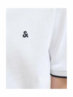 Pitkähihaiset Trikoopaidat|Pitkähihaiset Trikoopaidat<JACK & JONES junior JjePaulos Polo -pikeepaita WHITE DETAIL:SLIM FIT