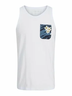 T-Paidat|T-Paidat<JACK & JONES junior JJHawaii Tank -trikootoppi WHITE