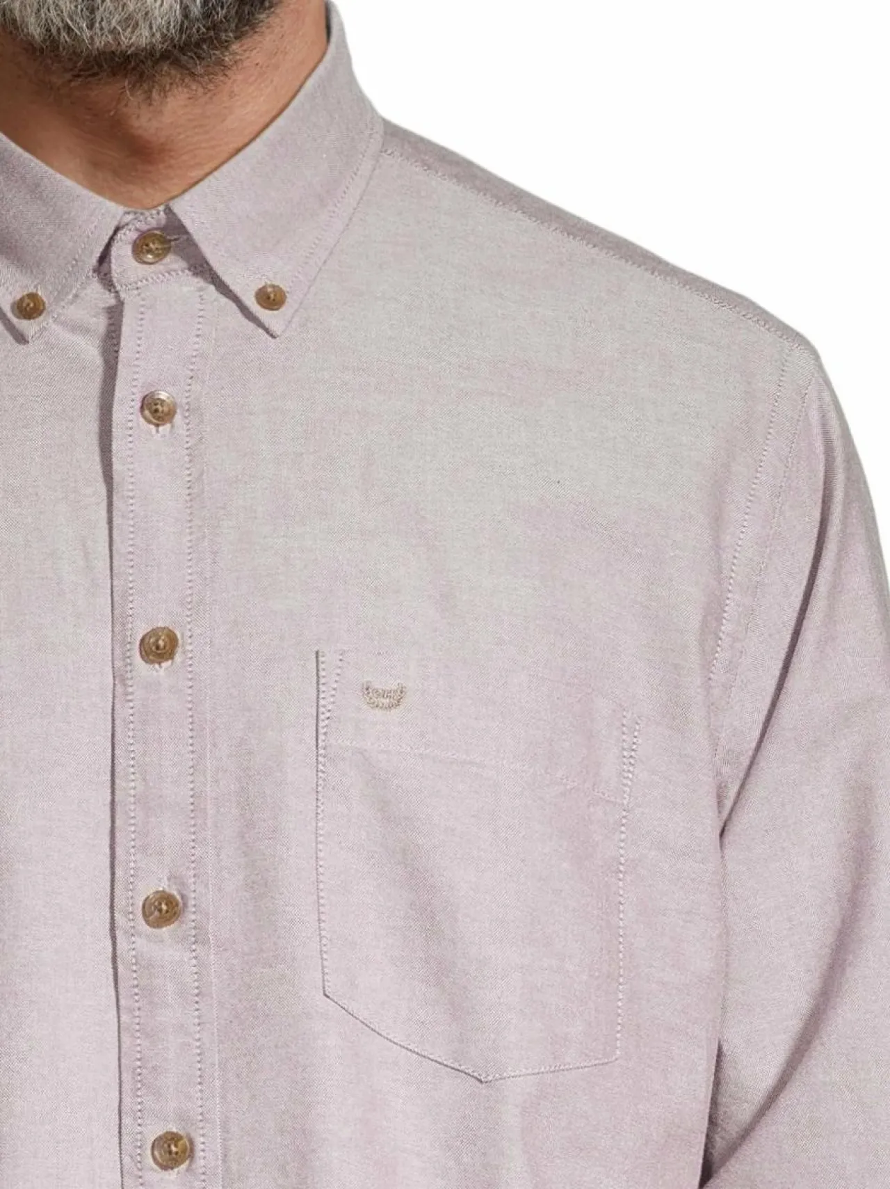 Paidat<Cap Horn Joey Modern Fit -kauluspaita BEIGE TWOTONE