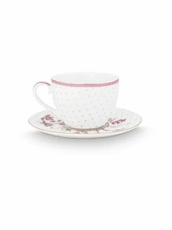 PIP Studio Jolie Dots - kuppi ja lautanen 280 ml^ Mukit & Kupit & Asetit