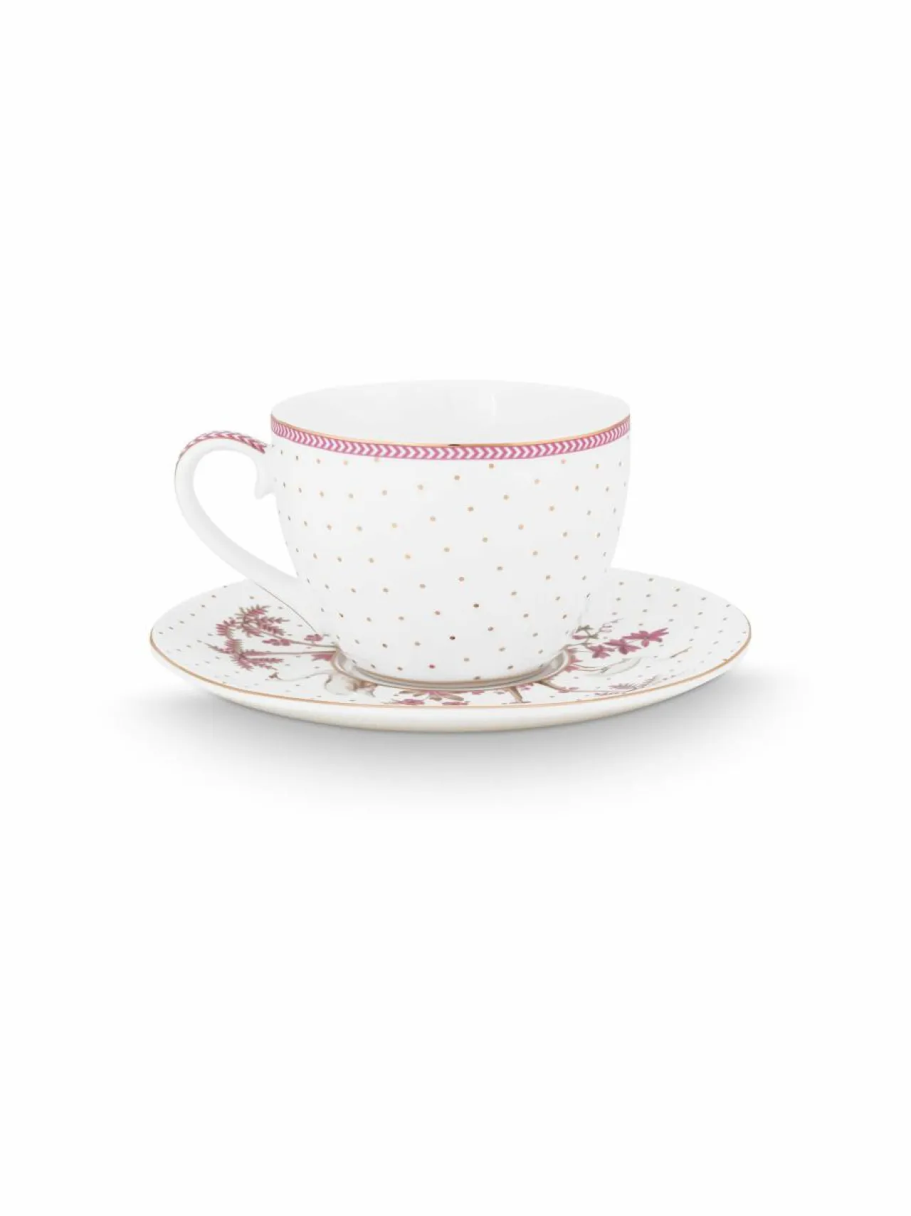 PIP Studio Jolie Dots - kuppi ja lautanen 280 ml^ Mukit & Kupit & Asetit