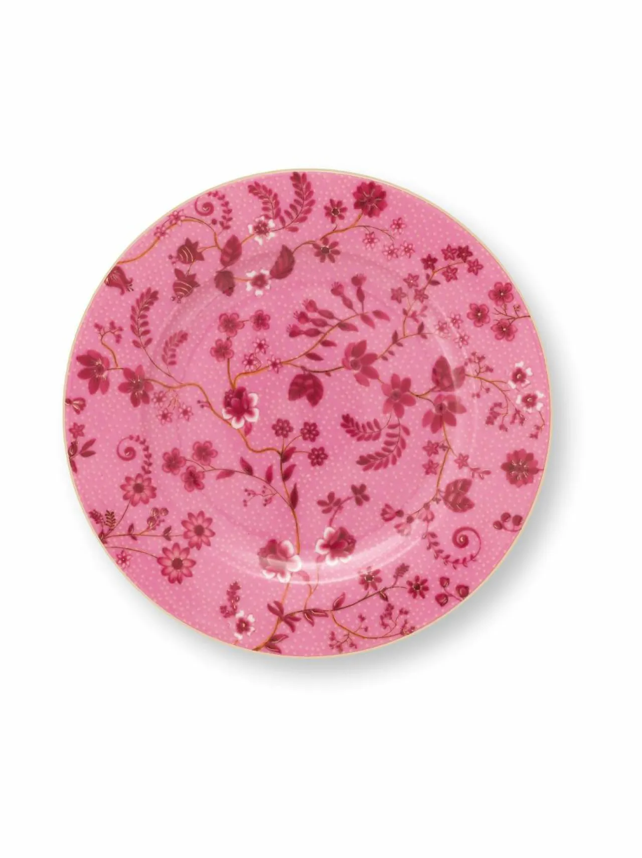 Lautaset & Kulhot<PIP Studio Jolie Flowers -posliinilautanen 17 cm PINK