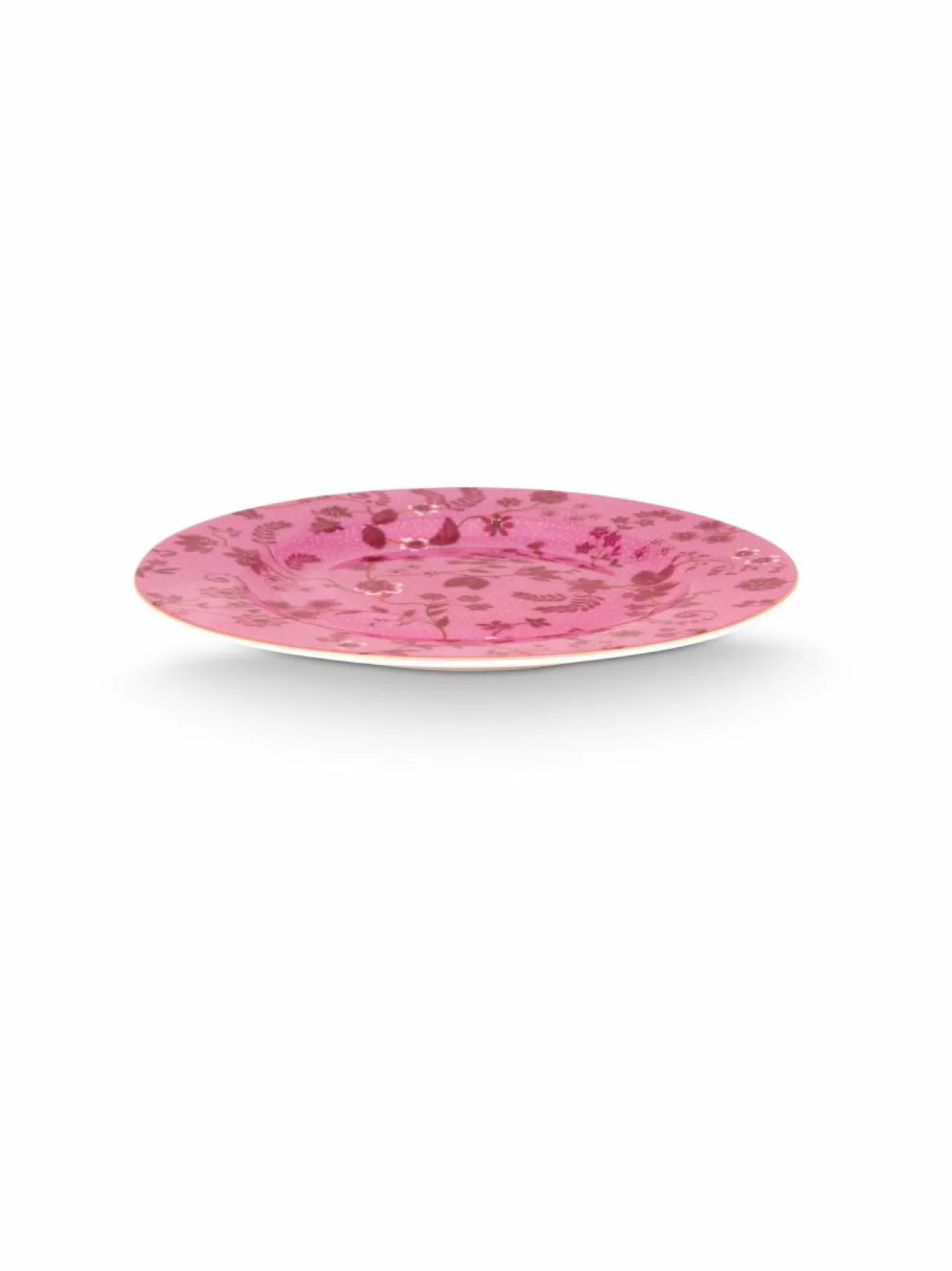 Lautaset & Kulhot<PIP Studio Jolie Flowers -posliinilautanen 17 cm PINK