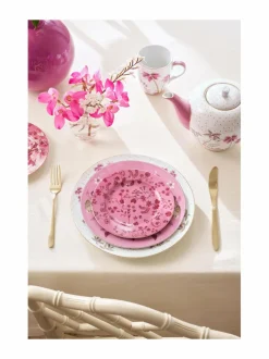 Lautaset & Kulhot<PIP Studio Jolie Flowers -posliinilautanen 17 cm PINK