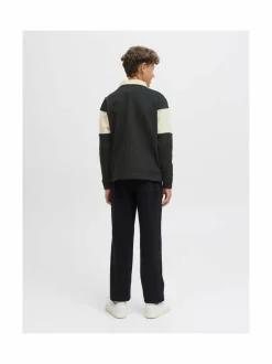 Pitkähihaiset Trikoopaidat|Pitkähihaiset Trikoopaidat<JACK & JONES junior JorNorrebro Blocking -paita BLACK