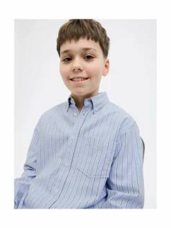 Paidat|Paidat<JACK & JONES junior JorTheo Boxy Oxford -kauluspaita CASHMERE BLUE STRIPES:STRIPES
