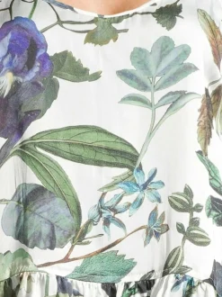 Yö- & Oloasut<A+more Joy-frillatoppi WHITE FLOWERPRINT