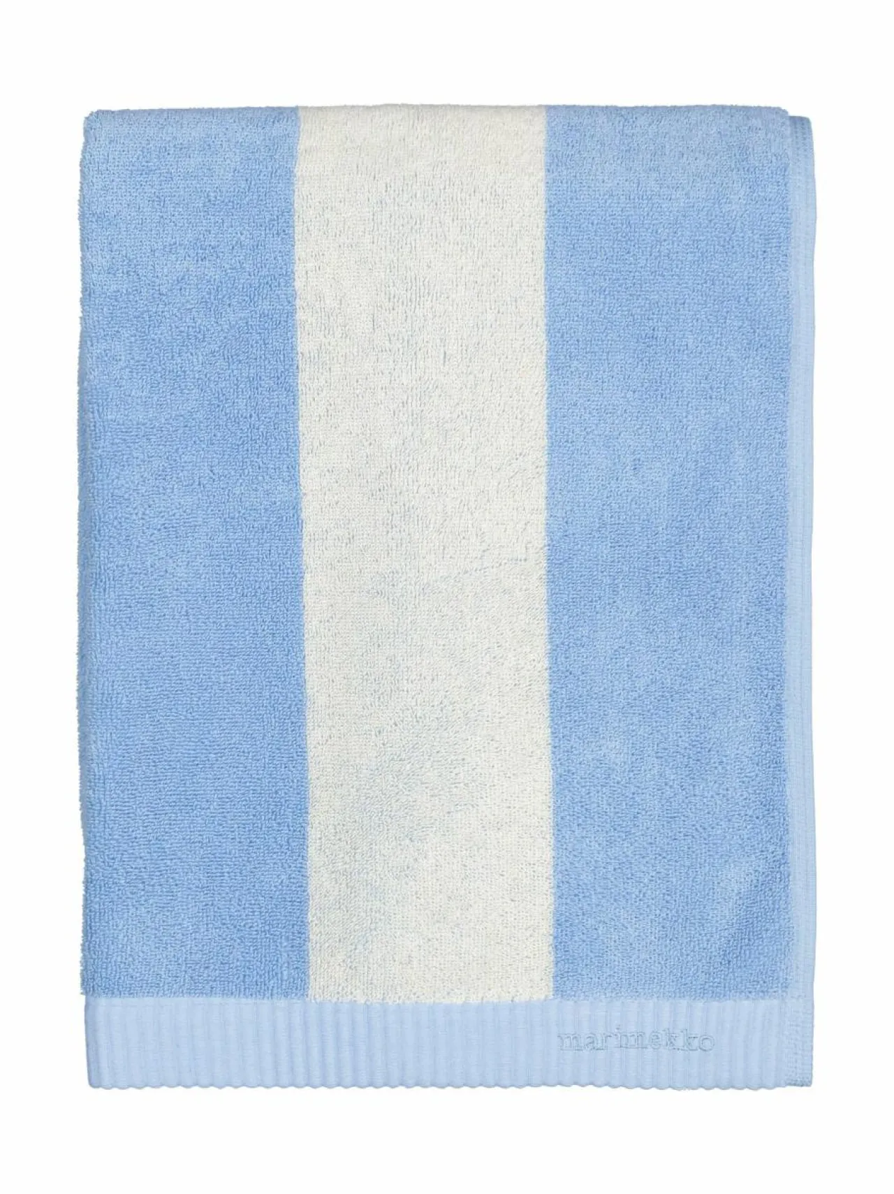 Kylpyhuonetekstiilit<Marimekko Juhlaraita-pyyhe 510 LIGHT BLUE, WHITE