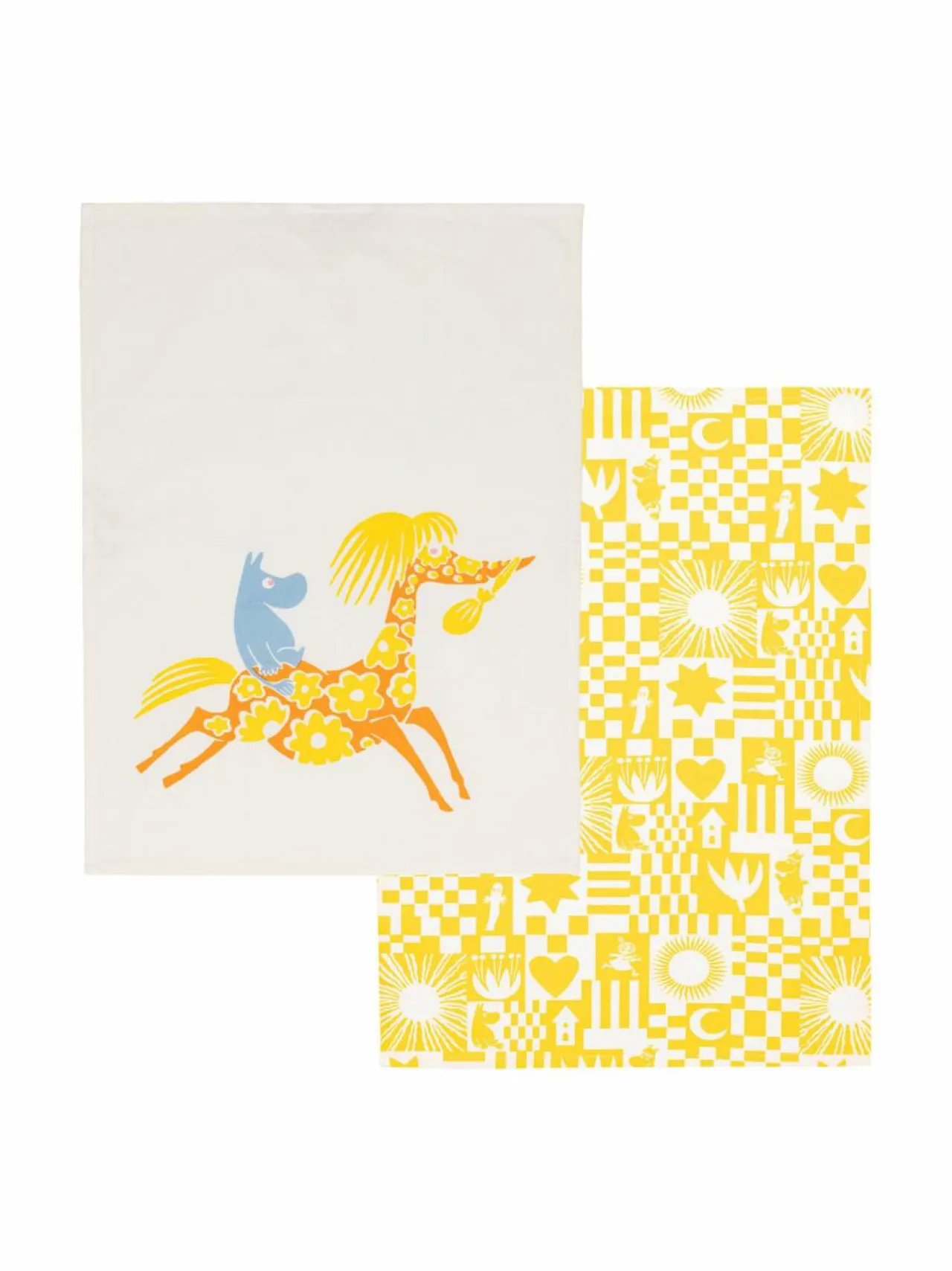 Keittiö- & Kattaustekstiilit<Moomin Arabia Juhlat-keittiöpyyhkeet 50 x 70 cm, 2 kpl YELLOW