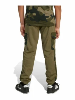 Housut|Housut & Jumpsuitit<adidas Sportswear Junior Camo 3 Stripes -reisitaskuhousut JN2218 OLISTR/BLACK