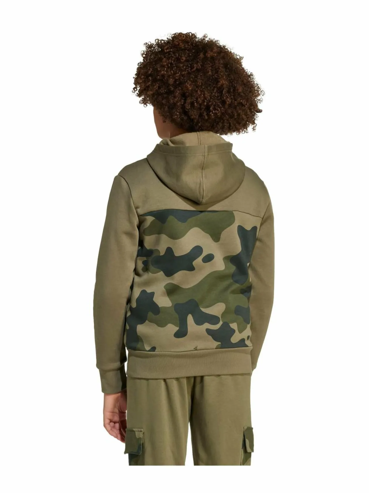 Colleget & Hupparit<adidas Sportswear Junior Camo -huppari JW2467 OLISTR/BLACK