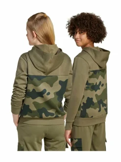 Colleget & Hupparit<adidas Sportswear Junior Camo -huppari JW2467 OLISTR/BLACK