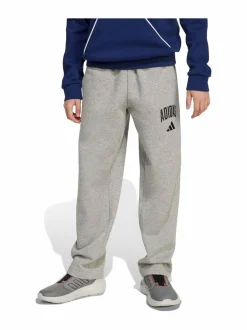 Housut & Jumpsuitit<adidas Sportswear Junior Fleece -collegehousut JW2386 MGREYH/BLACK