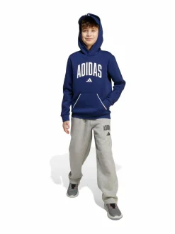 Housut & Jumpsuitit<adidas Sportswear Junior Fleece -collegehousut JW2386 MGREYH/BLACK