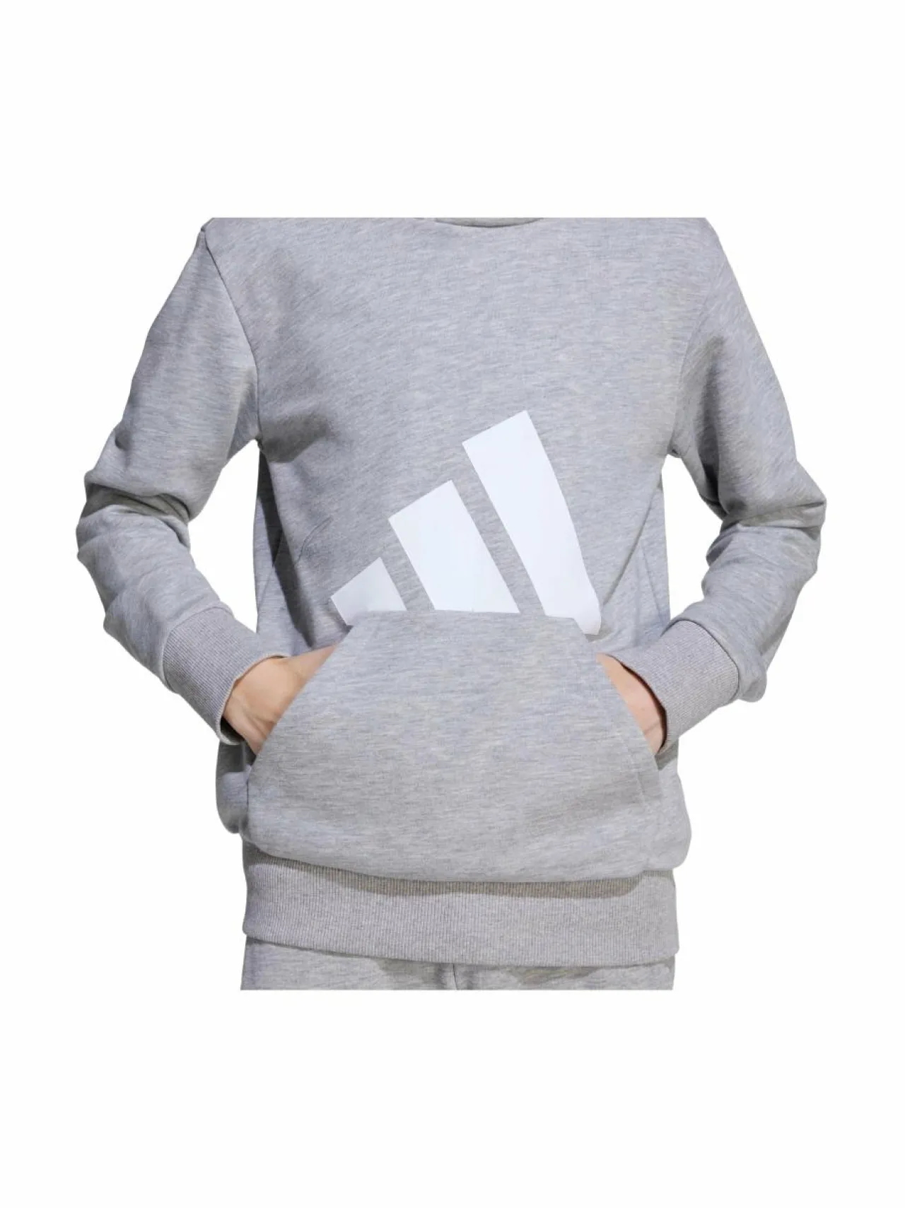 Colleget & Hupparit<adidas Sportswear Junior Logo BL FT HD 280 -huppari JV9900 MGREYH/WHITE