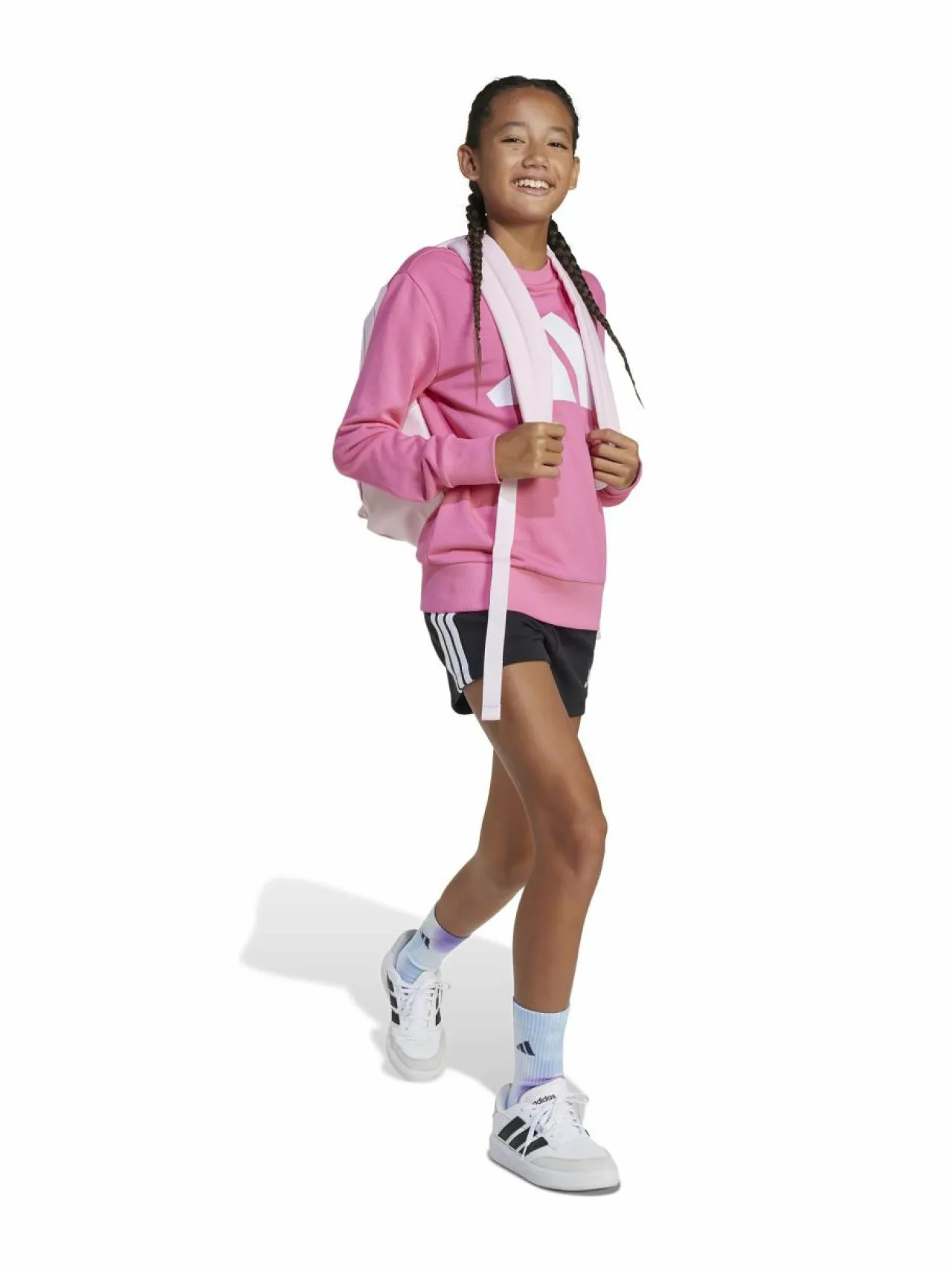 Colleget & Hupparit|Colleget & Hupparit<adidas Sportswear Junior Logo -collegepaita JE1390 PNKFUS/WHITE