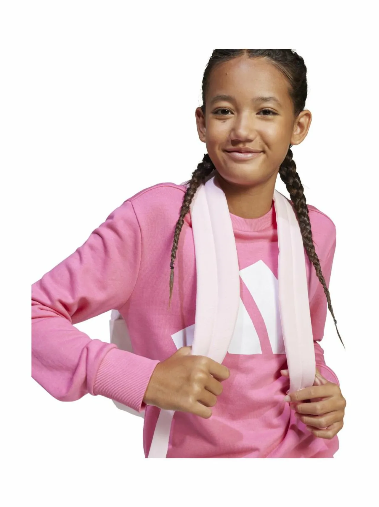Colleget & Hupparit|Colleget & Hupparit<adidas Sportswear Junior Logo -collegepaita JE1390 PNKFUS/WHITE