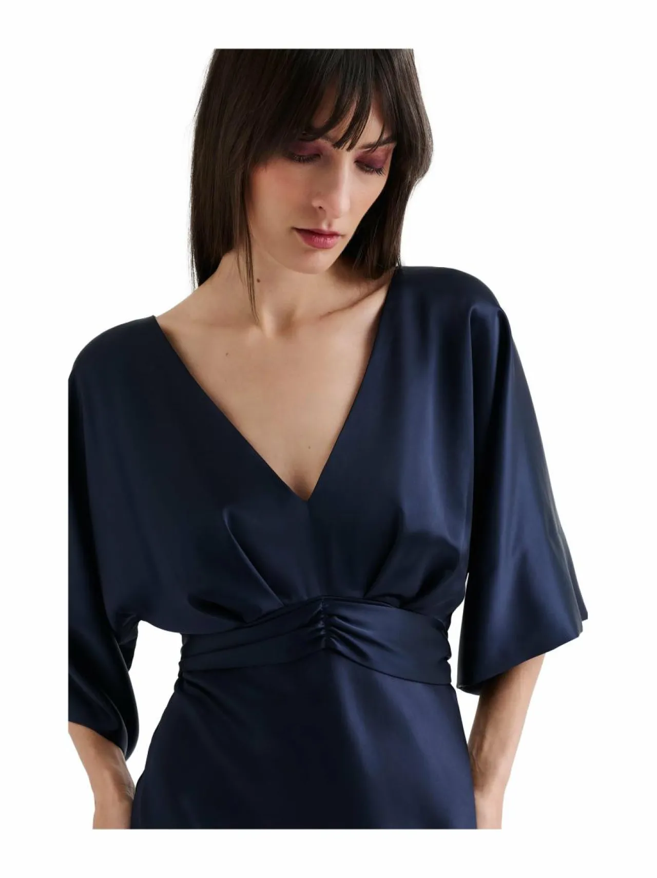 Mekot<Malina Juno-satiinimekko DARK BLUE