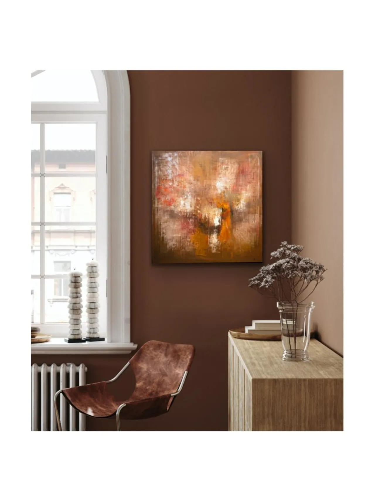 Taulut & Julisteet<Pia Rydman Art Jupiter, öljyvärimaalaus, 90x90 cm