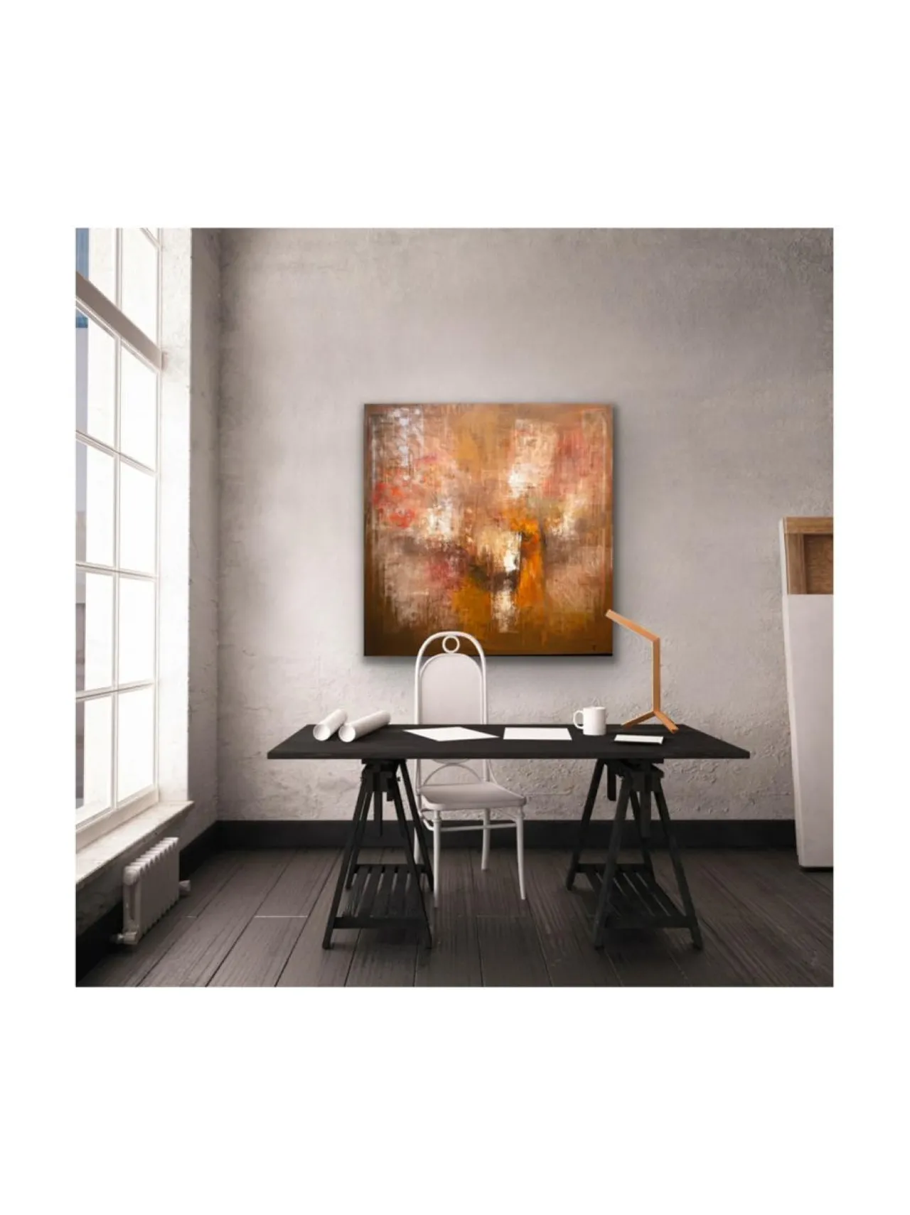 Taulut & Julisteet<Pia Rydman Art Jupiter, öljyvärimaalaus, 90x90 cm