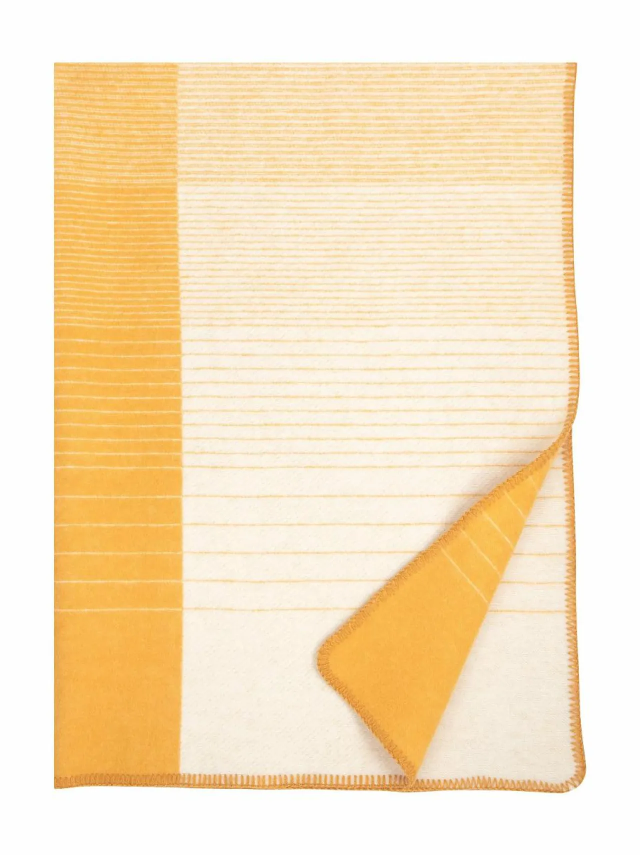 Huovat & Päiväpeitot<Lapuan Kankurit Kaamos- villahuopa 100 x 150 cm 7 WHITE-COFFEE DYED ORANGE