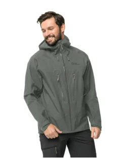 Takit<Jack Wolfskin KAMMWEG 3L JKT M GECKO GREEN