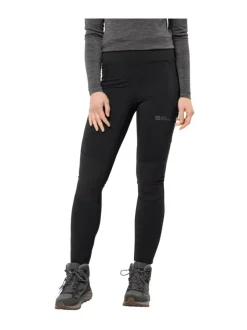 Urheiluhousut & Treenitrikoot<Jack Wolfskin KAMMWEG TIGHTS W BLACK