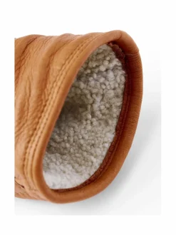 Käsineet<Hestra Karvavuoratut nahkakäsineet CORK (BEIGE)