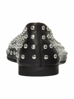 Avokkaat & Korkokengät<PAVEMENT Katie Studs -nahkaballerinat 020 BLACK