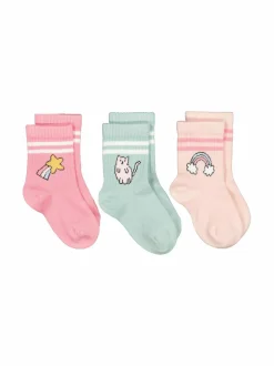 Sukat & Sukkahousut<Lindex Kawaii-sukat 3-pack 6907 LIGHT DUSTY PINK