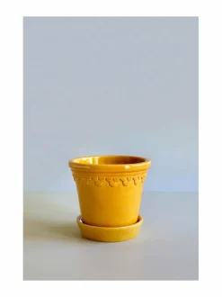 Ruukut & Istutusastiat<Bergs Potter Københavner-ruukku Ø 14 cm AMBER YELLOW