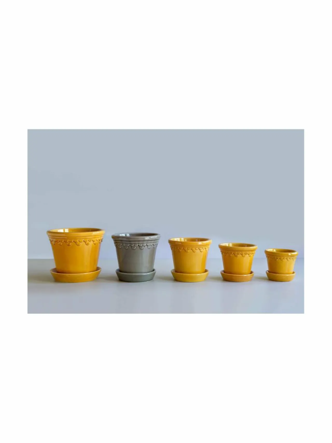 Ruukut & Istutusastiat<Bergs Potter Københavner-ruukku Ø 14 cm AMBER YELLOW
