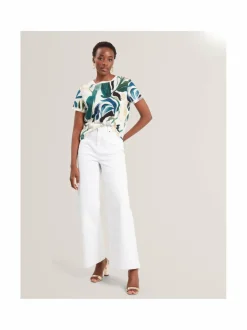 Paidat & Puserot<Ted Baker London KCarole-puuvilla-pellavapaita IVORY