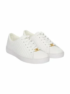 Urheilujalkineet|Tennarit & Sneakerit<Michael Michael Kors Keaton Lace Up -nahkasneakerit 085 OPTIC WHITE