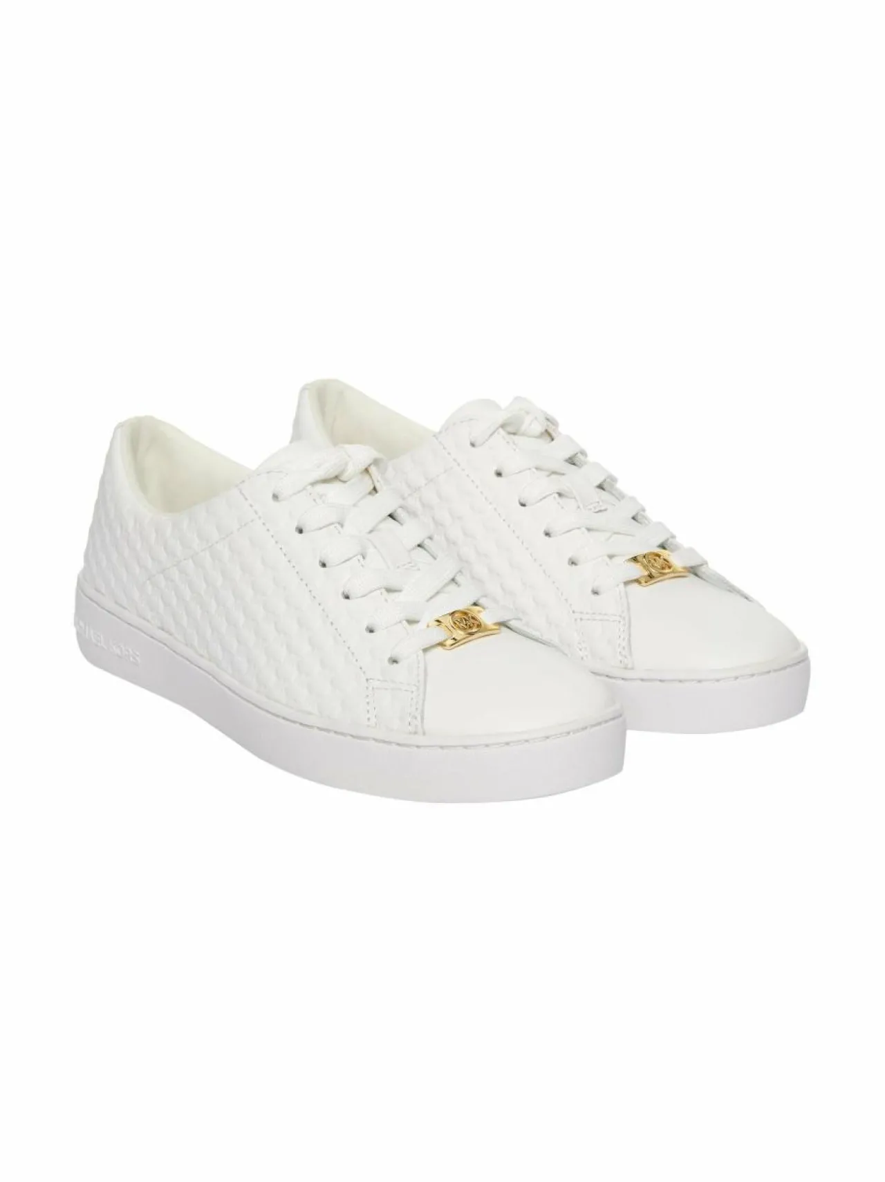Urheilujalkineet|Tennarit & Sneakerit<Michael Michael Kors Keaton Lace Up -nahkasneakerit 085 OPTIC WHITE