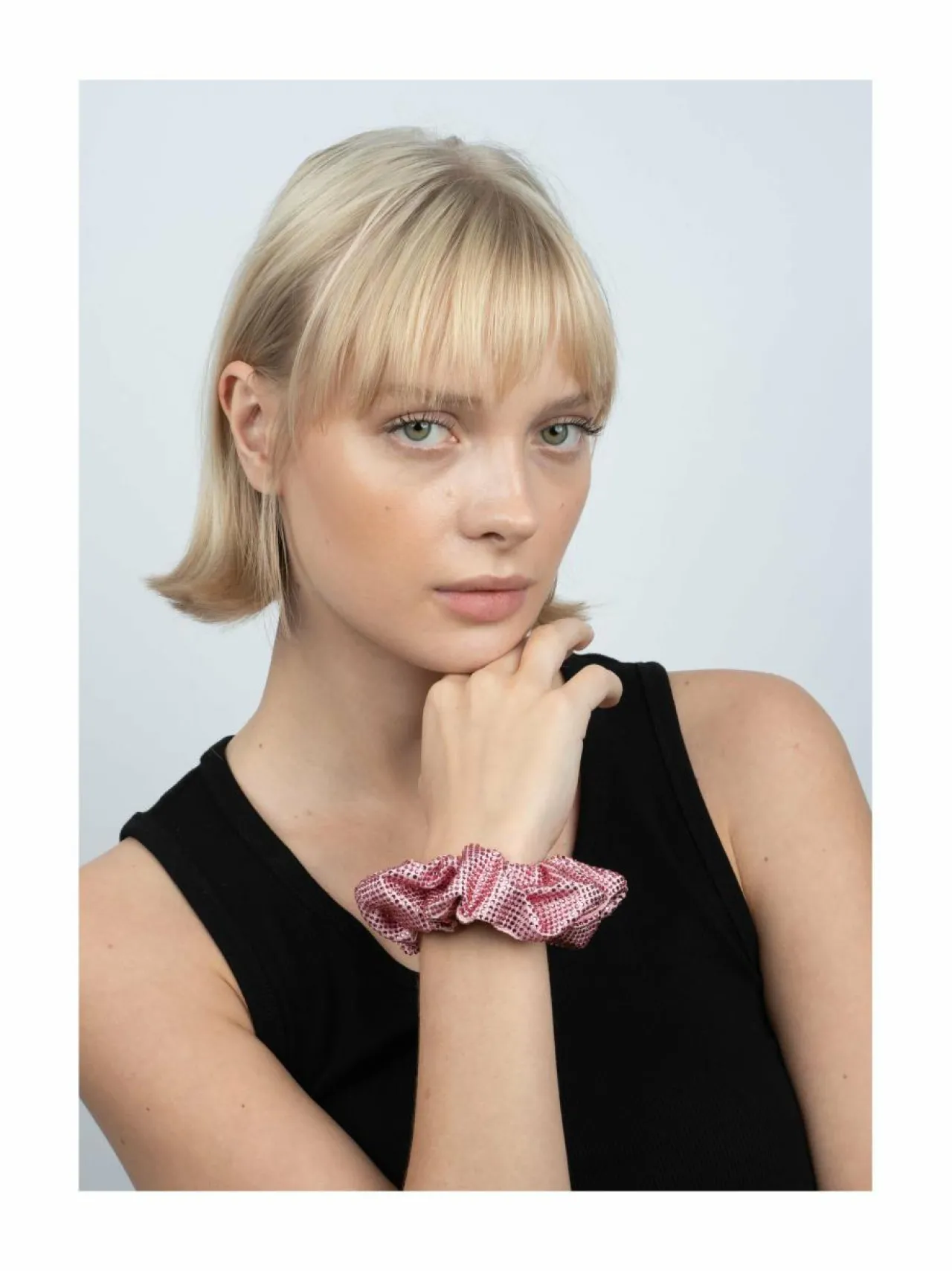 Hiustarvikkeet<Sui Ava Kelly Crystal -hiusdonitsi PINK PEARL