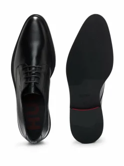 Kävelykengät & Loaferit<HUGO Kerr Derby -nahkakengät 001 BLACK