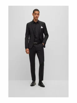 Kävelykengät & Loaferit<HUGO Kerr Derby -nahkakengät 001 BLACK