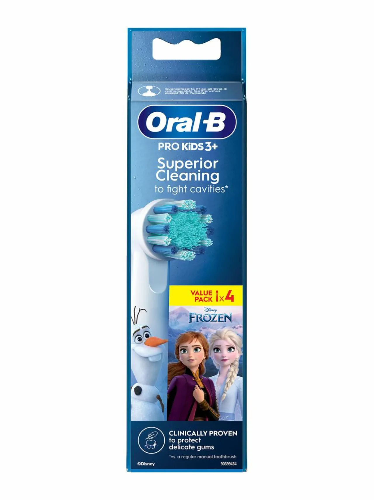 Hampaidenhoito<Oral-B Kids 3+ Frozen -hammaspäät 4-pack WHITE/BLUE