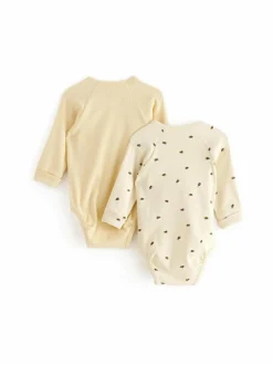 Bodyt & Potkupuvut<Lindex Kietaisubody, 2-pack 1877 LIGHT DUSTY YELLOW