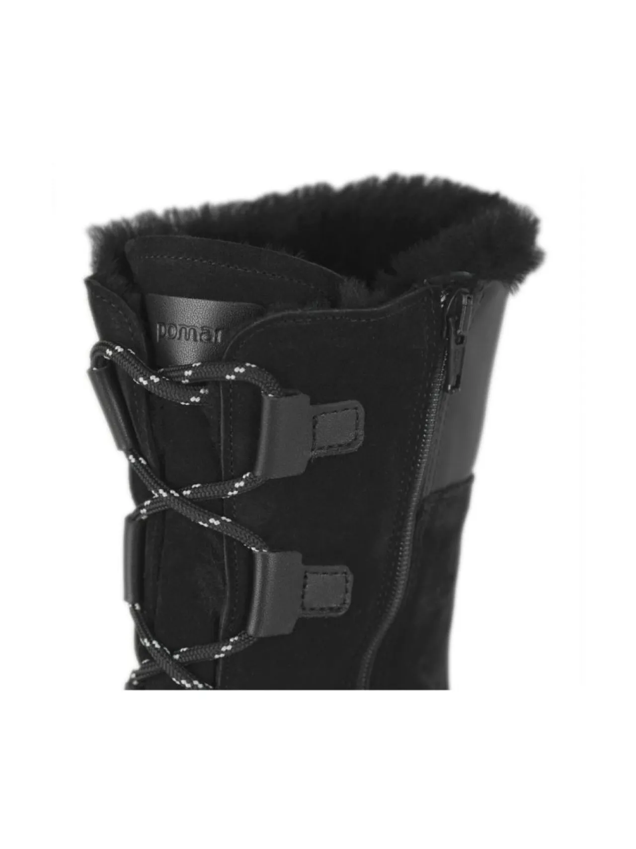 Saappaat<Pomar KIILO Naisten GORE-TEX® talvisaappaat BLCK SUEDE/BLK. NAPPA/FUR L